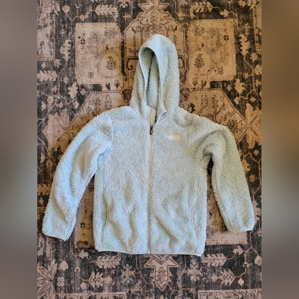 North Face Fuzzy Jacket Girls Medium 10 / 12